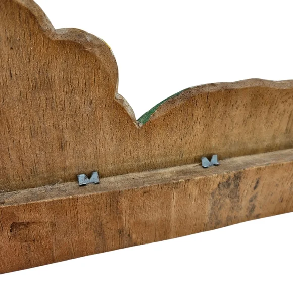 Vintage Tropical Bird & Flowers Wood Frame 11 3/4" x 20" - Picture 12 of 12